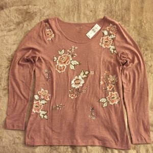 LOFT Long Sleeve T-Shirt women’s SMALL